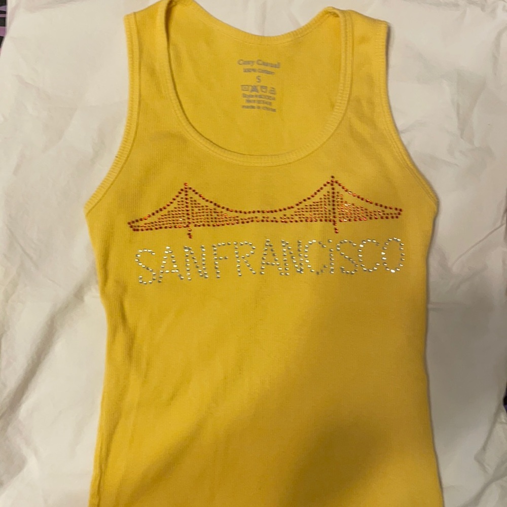 Yellow tank Top.